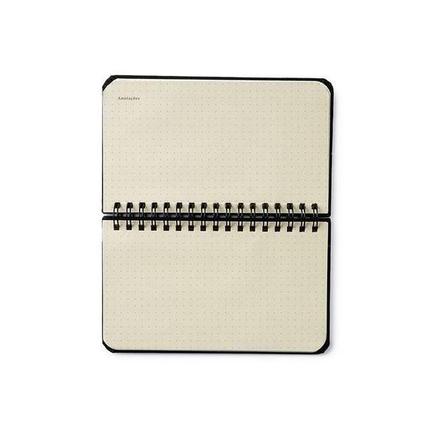 Imagem de Agenda Planner Wire-O 2025 Bossa Nova Semanal Office 15,5X9 Pontos Off White