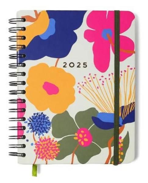 Imagem de Agenda planner wire o 2025 polen semanal notas c/ divisorias a5 aromas off white