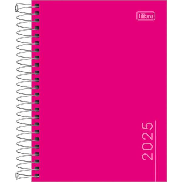 Imagem de Agenda Tilibra 2021 Pepper Rosa Espiral CD 160FLS