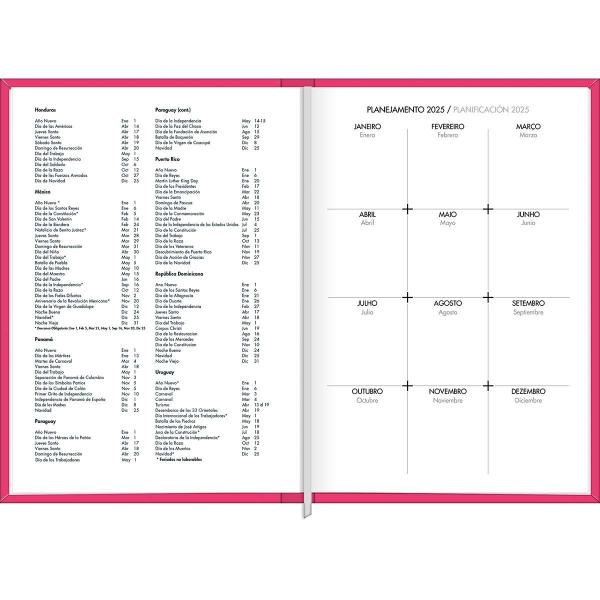 Imagem de Agenda Tilibra Planner Napoli Costurado Cores 2025 M3