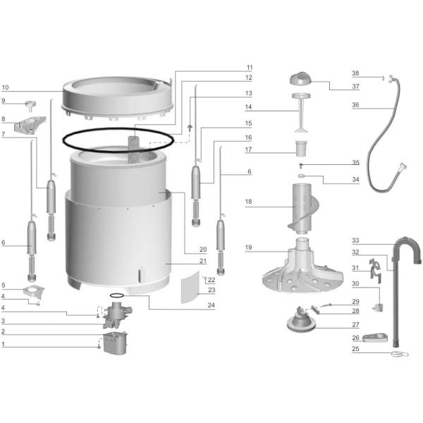 Imagem de Agitador Para Lavadora De Roupas Electrolux Lte12 Ltc12 - 67400050