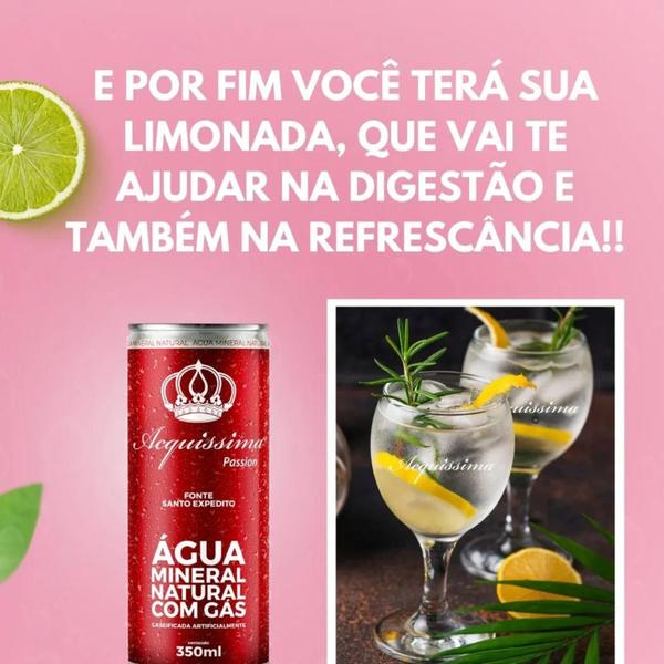 Imagem de Água Acquissima Lata 350ml Com Gás Ph 6,5   Pack 12 Unidades 