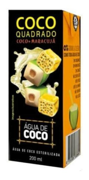 Imagem de Água De Cocô Quadrado 27 Caixinhas 200Ml - Maracujá