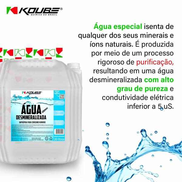 Imagem de Água Desmineralizada 20L Zero Impurezas KOUBE