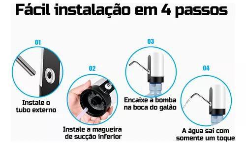 Imagem de Água Fresca a um Toque: Bomba Elétrica USB para Garrafão