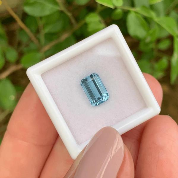 Imagem de Água Marinha Azul Baguete 2,14ct