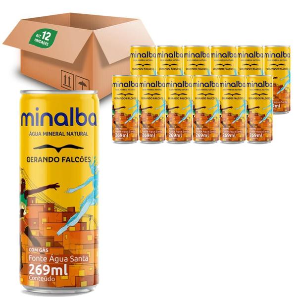 Imagem de Agua Mineral Com Gás Minalba Ed. Especial 269Ml (12 Latas)