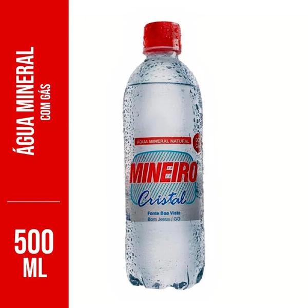 Imagem de Água Mineral Com Gás Mineiro 500ml Kit Com 12 Unidades