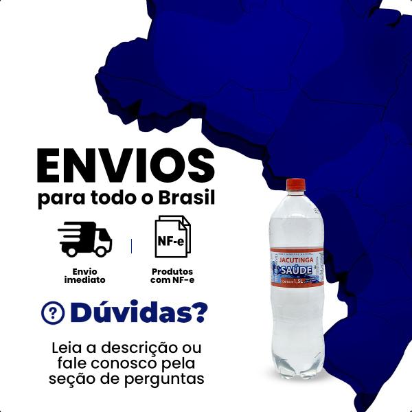 Imagem de  Água Mineral Com Gás Saúde de Jacutinga 1,5L Fardo 6un