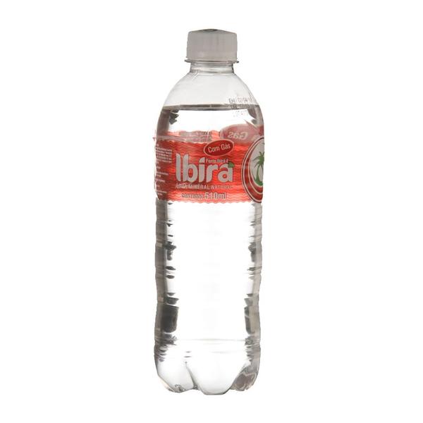 Água mineral ibira com gás 510ml pack c/12unid Imagem de Água mineral ibira com gás 510ml pack c/12unid