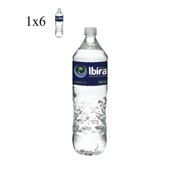 Imagem de Água Mineral Natural Ibirá Sem Gás Garrafa 1,5 L Pack com 6 Unidades