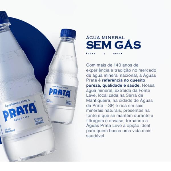 Imagem de Água Mineral Prata Natural Leve S/ Gás 510Ml (24 Unidades)