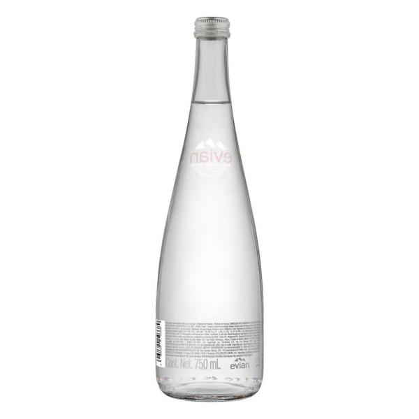 Imagem de Água Mineral s/ gás Francesa EVIAN Vidro 750ml