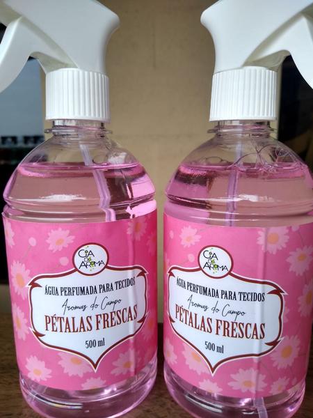 Imagem de Agua Perfuma Odorizador de Tecidos Roupas cerejeira bambu maça Lojas Com Refil 500ml