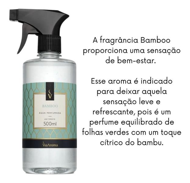 Imagem de Água Perfumada 500ml Via Aroma Para Roupas Tecidos Lençol Mais Vendidos