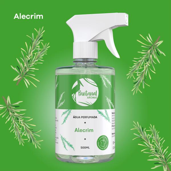 Imagem de Água Perfumada Aromatizador Casa Roupa Lençol Tecido Aroma Alecrim 500 ml