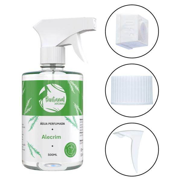 Imagem de Água Perfumada Aromatizador Casa Roupa Lençol Tecido Aroma Alecrim 500 ml