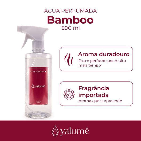 Imagem de Água perfumada Bamboo 500ml - Yalumê - Água de Lençol, Perfume para roupas, Aromatizador spray para tecido