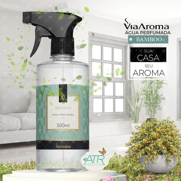 Imagem de Água Perfumada E Aromatizador Tecido Via Aroma Bambu 500Ml