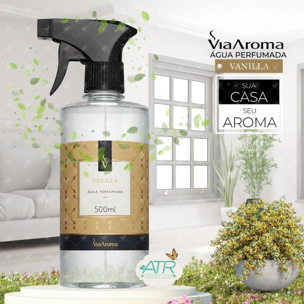Água Perfumada E Aromatizador Tecido Via Aroma Vanilla 500Ml - Atr Essencias Imagem de Água Perfumada E Aromatizador Tecido Via Aroma Vanilla 500Ml