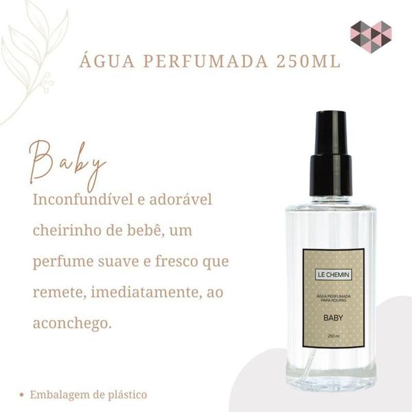 Imagem de ÁGUA PERFUMADA PARA TECIDOS 250 Ml PLASTICO BABY - Casa Com Amor