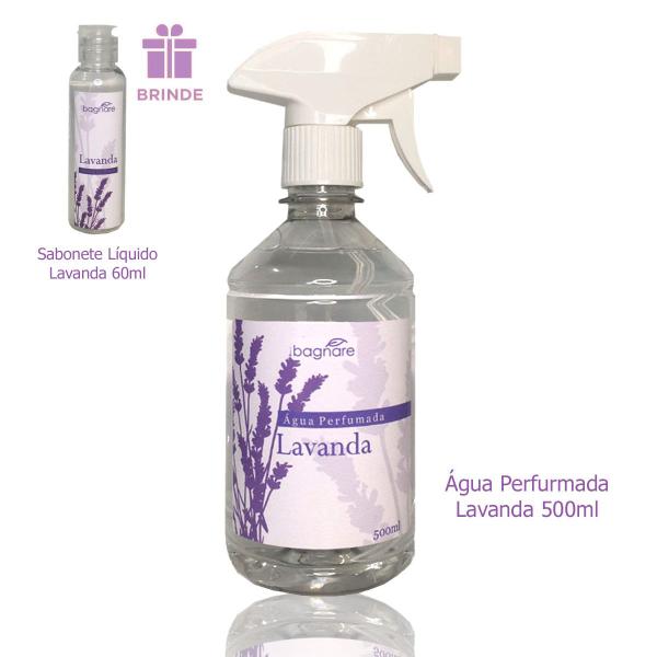 Imagem de Água Perfumada Para Tecidos Lavanda 500ml + Brinde Sabonete