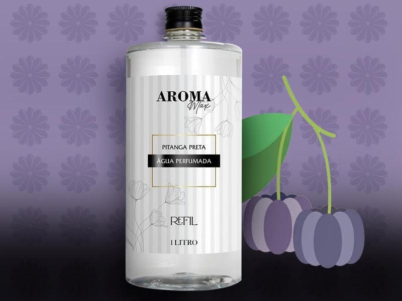 Água Perfumada Pitanga Preta 1 Litro - Aroma Max Imagem de Água Perfumada Pitanga Preta 1 Litro