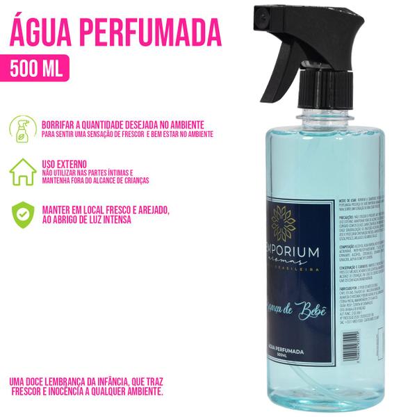 Imagem de Agua Perfumada Spray Roupas Tecidos Lençol Ambiente 500ml