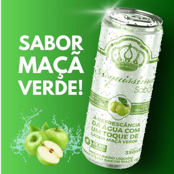 Imagem de Água Saborizada Maça Verde Zero Açucar Pack 12 Unidades