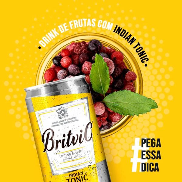 Imagem de Água Tônica Indian Britvic 220ml  Refrescante e Sofisticada