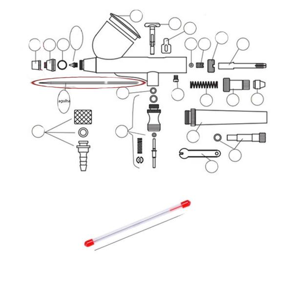 Imagem de Agulha 0,03Mm Para Aerógrafos Universal On64 Onetools