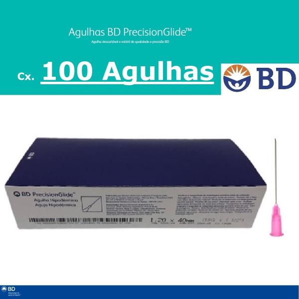 Imagem de Agulha 1,20x40mm 18G 1 1/2 100unids BD 300017