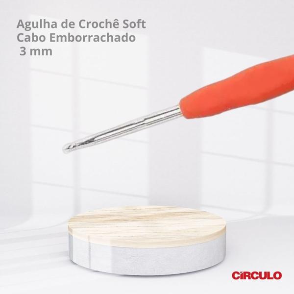 Imagem de Agulha de Crochê Soft Emborrachada Círculo de 3mm