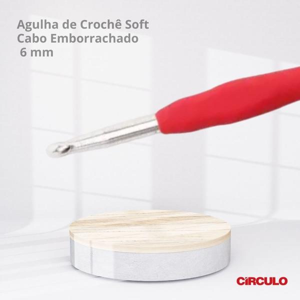 Imagem de Agulha de Crochê Soft Emborrachada Círculo de 6mm