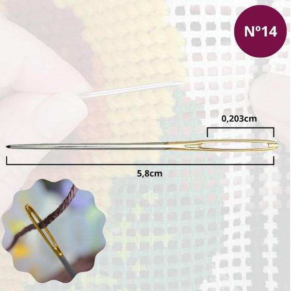 Imagem de Agulha Grossa Para Tapeçaria E Bordado Sew Mate Sn-E11 C/3