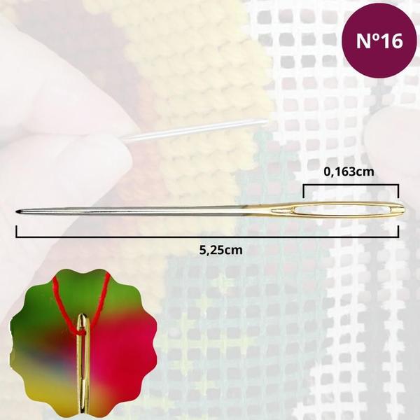 Imagem de Agulha Grossa Para Tapeçaria E Bordado Sew Mate Sn-E11 C/3