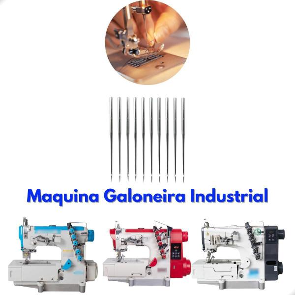 Imagem de Agulha Maquina De Costura Galoneira Resistente Dvx63 - 75/11