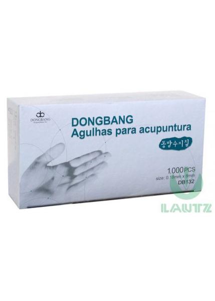 Imagem de Agulha para Acupuntura Facial 0,18x8mm cx c/ 1000 un Dong Bang (DBC)