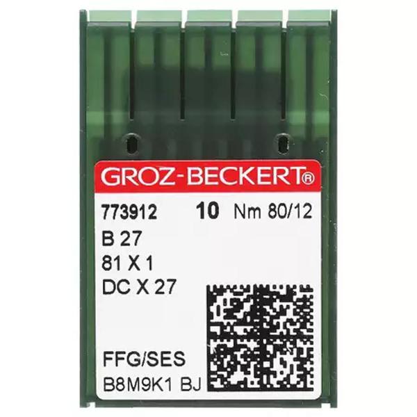 Imagem de Agulha  para Maquina de Costura B27 Overlok  Groz Beckert 80/12 com 10 Und