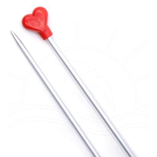 Agulha para Tricô Alumínio Addi Love - 40cm Imagem de Agulha para Tricô Alumínio Addi Love - 40cm
