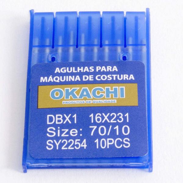 Imagem de Agulha Reta Cabo Fino com 10 DB1 10 Okachi