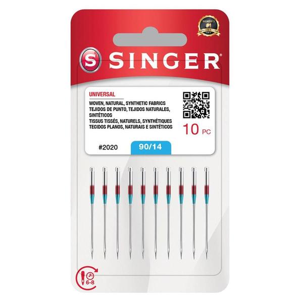 Agulha Singer Comum 2020/14 Blister com 10un Imagem de Agulha Singer Comum 2020/14 Blister com 10un
