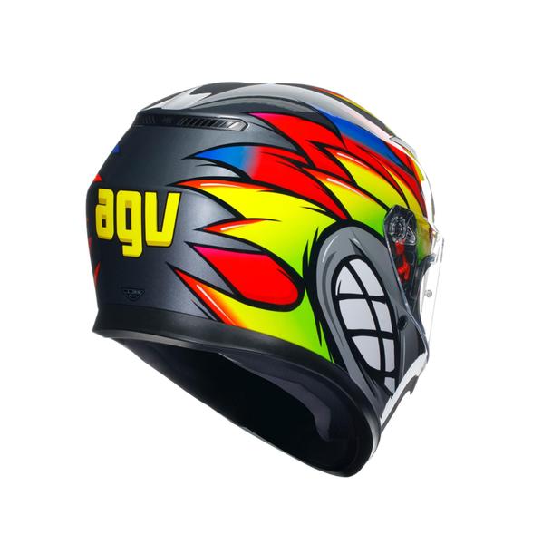 Imagem de Agv capacete k3 birdy 2.0 grey/yellow/red