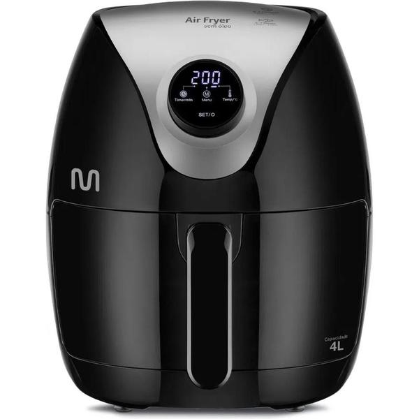 Imagem de Air Fryer 4L 220V 1500W Preta com Seletor Digital CE169 Multilaser