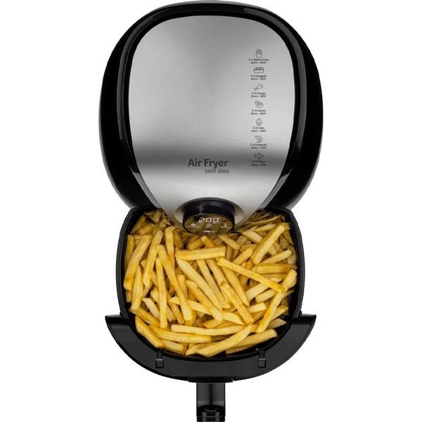 Imagem de Air Fryer 4L 220V 1500W Preta com Seletor Digital CE169 Multilaser