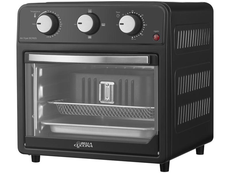 Air Fryer Bella Cuccina BCFR05 Preta com Timer 12L Air Fryer Bella Cuccina BCFR05 Preta com Timer 12L