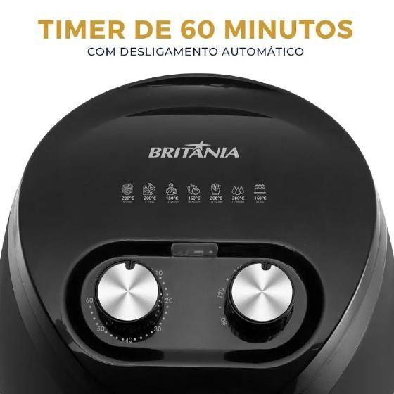 Imagem de Air Fryer Britânia 3,5L Revestimento Antiaderente 1500W Bfr25p - 220v