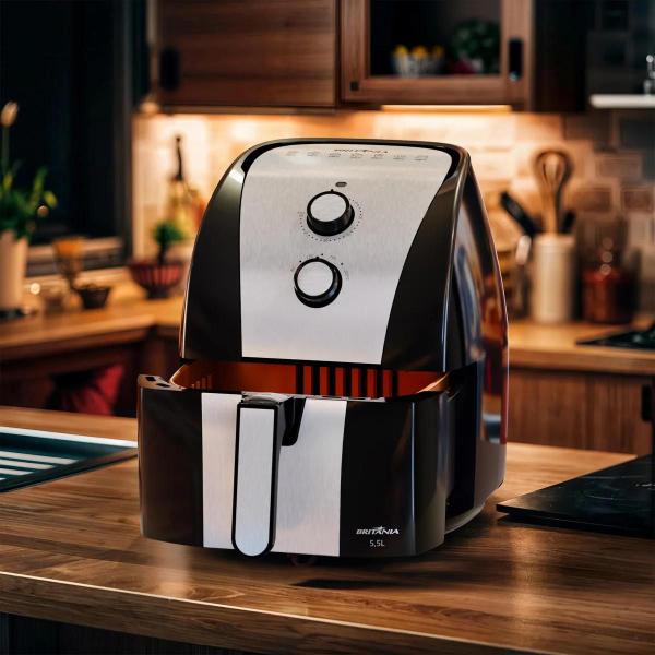 Imagem de Air Fryer Britânia 5,5L Antiaderente Gold 1500W BFR51 110V