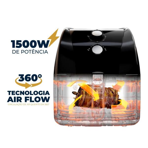 Imagem de Air Fryer Britânia 5,5L Antiaderente Nova Geração1500W 110V