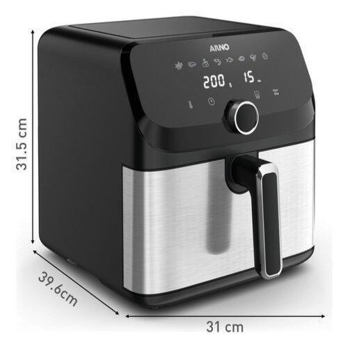 Imagem de Air Fryer Digital Fritadeira Sem Óleo Gigante 7,5L 127V Arno